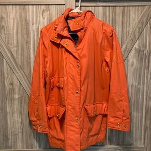 Ralph Lauren Rain Jacket Orange and Navy